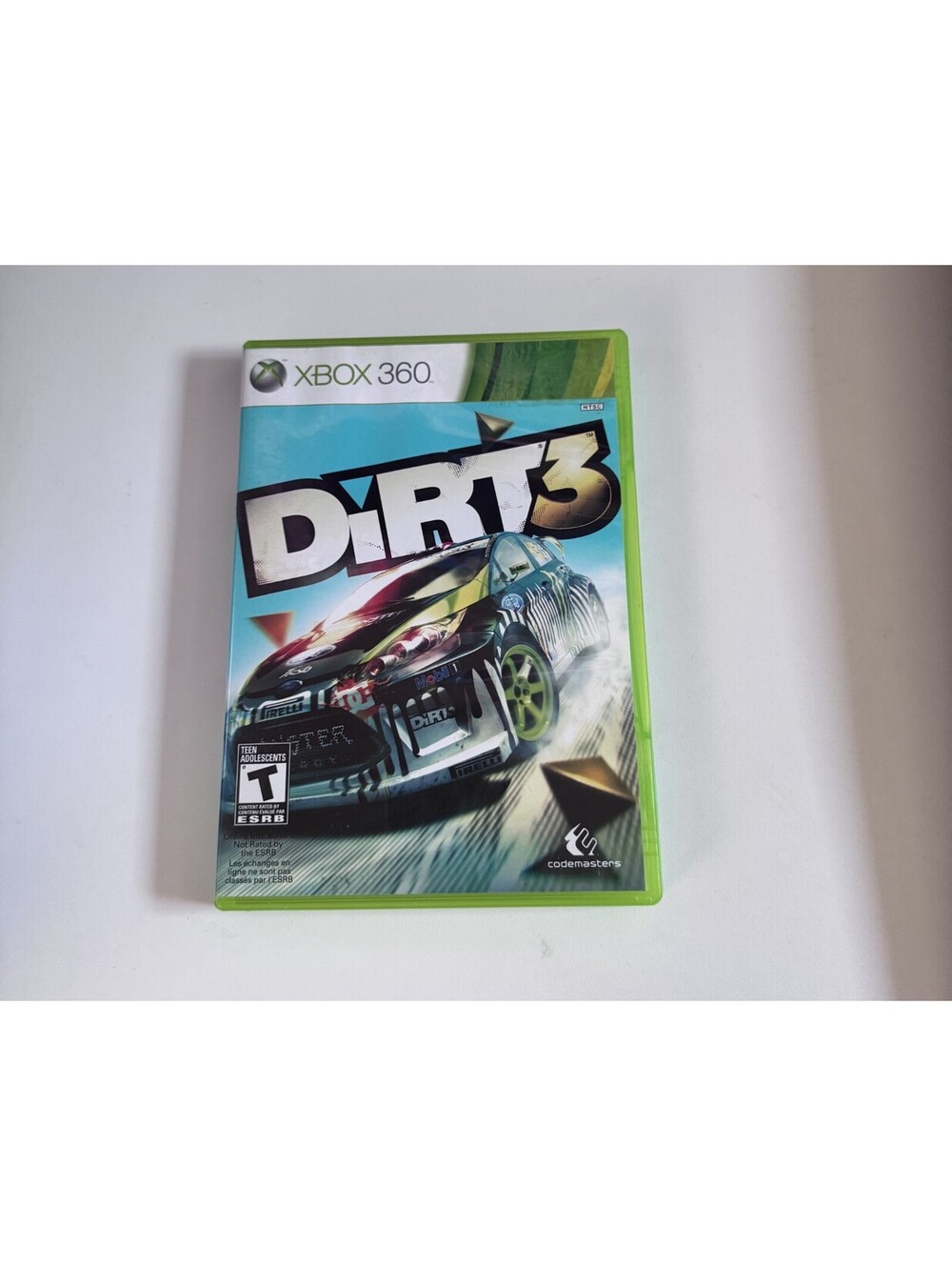 Dirt 3 Xbox 360 Video Game Disc + Case Tested